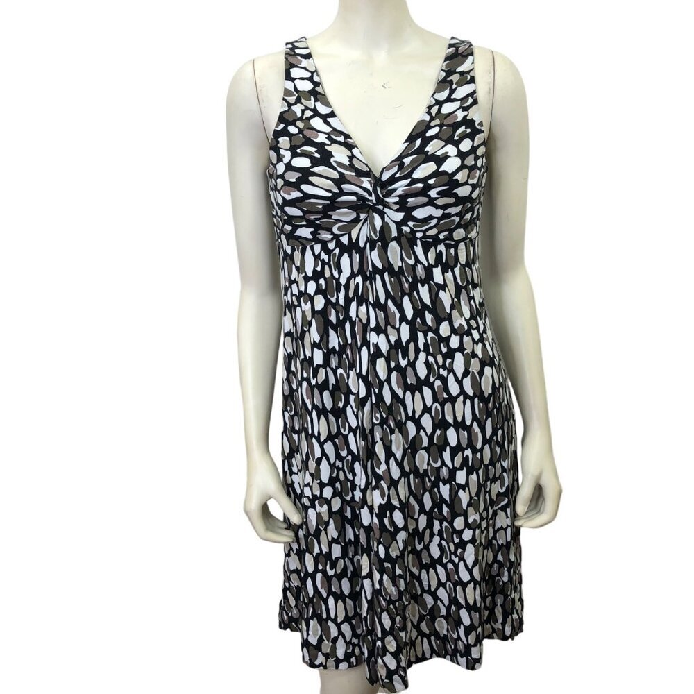 NEW YORK & COMPANY V NECK A LINE DRESS SM